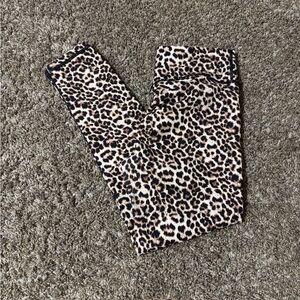 ZYIA Black and Brown Leggings with Leopard Print